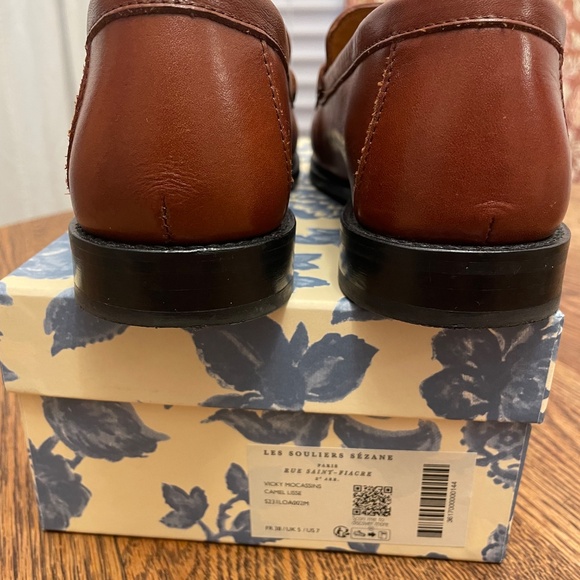 Worn Once- Sezane Vicki Loafers in Camel Leather - Size 38 - Picture 12 of 12